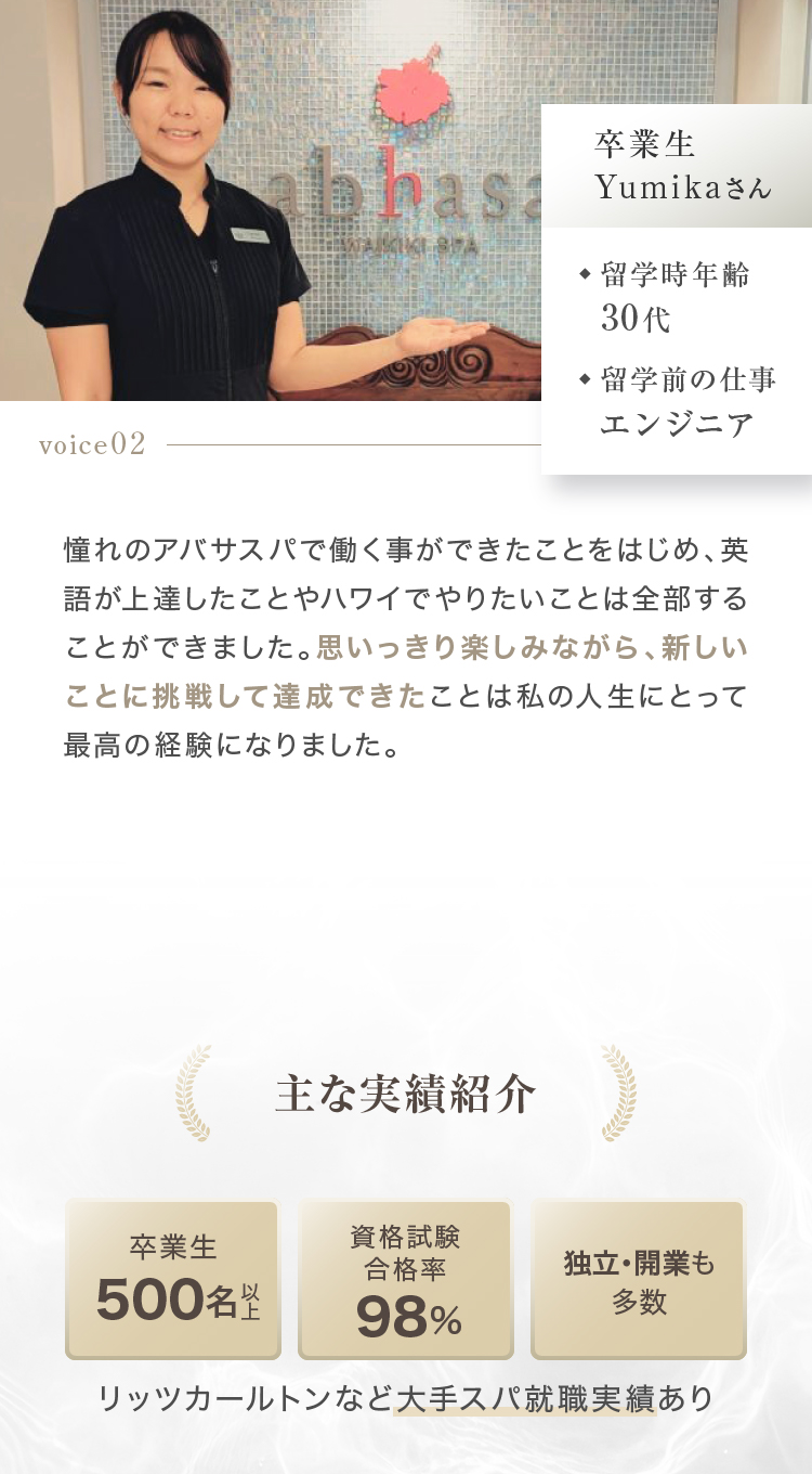 思いっきり楽しみながら、新しいことに挑戦して達成できたことは私の人生にとって最高の経験になりました。