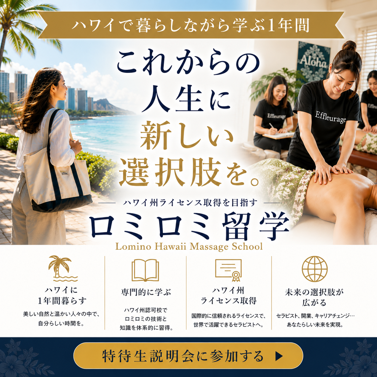 ハワイで過ごす1年。新しい生き方が始まる。
